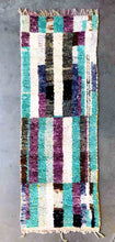 Load image into Gallery viewer, BOUJAD MOROCCAN RUNNER #320- Vintage Handmade Carpet
