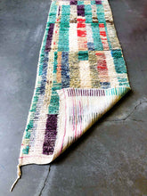 Load image into Gallery viewer, BOUJAD MOROCCAN RUNNER #319- Vintage Handmade Carpet
